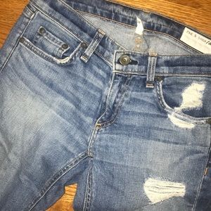rag & bone low rise skinny jeans
